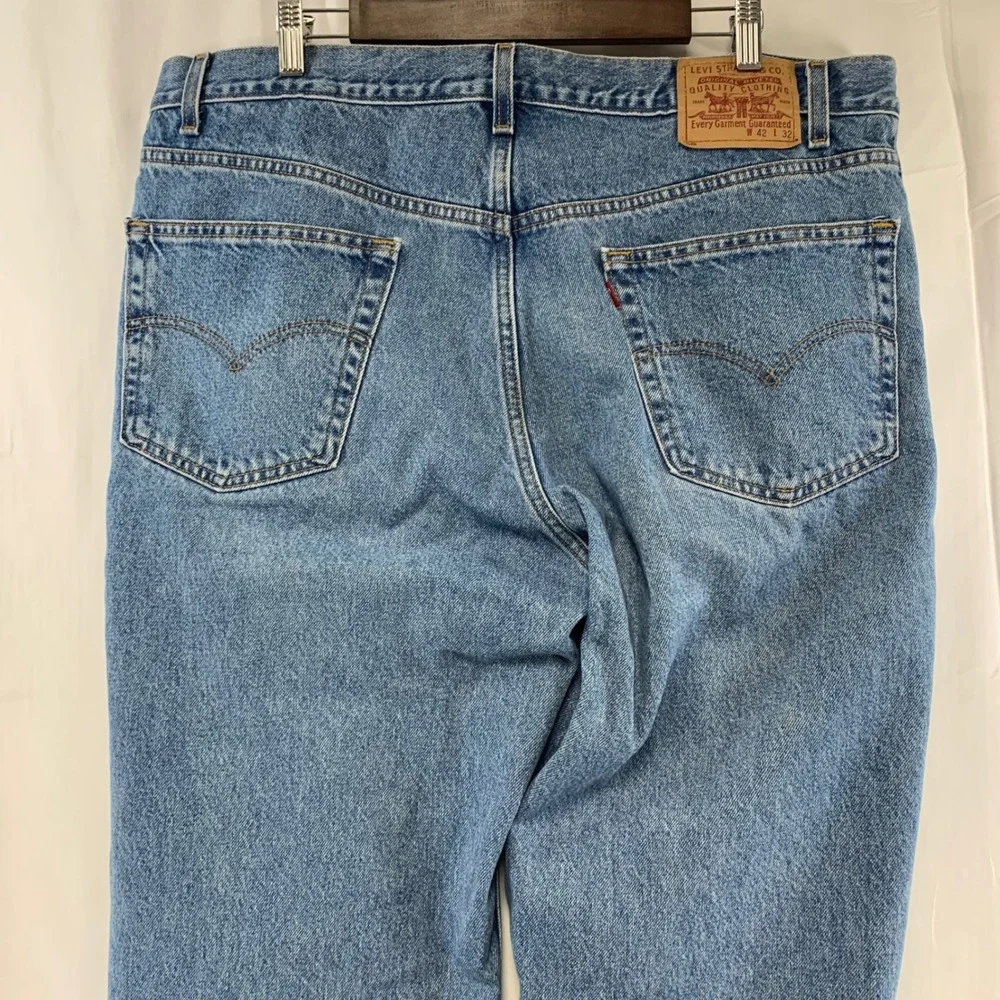 Levi's‎ 550 Relaxed Straight Leg Mens 42x32 (39x32) Blue Vintage Denim Jeans